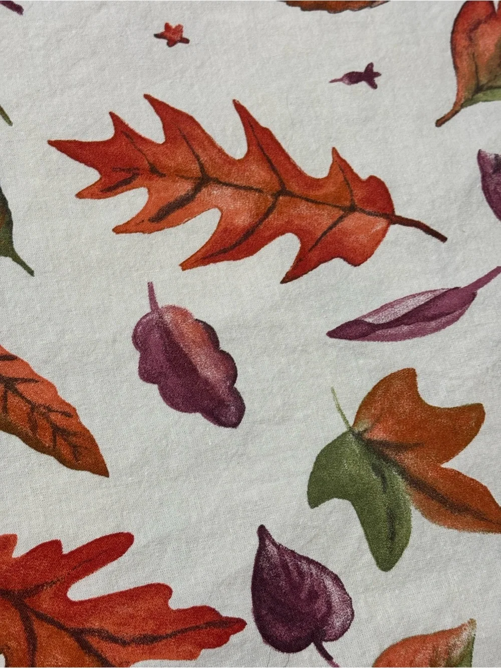 Tessitura Toscana Telerie Fall Tablecloth & 8 Cloth Napkins Leaves Thanksgiving